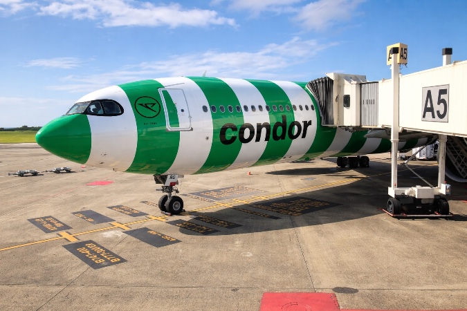 DomRep - Ein Ferienflieger von Condor am Flughafen von Puerto Plata – laut Airline läuft der Flugbetrieb in Richtung DomRep planmäßig.