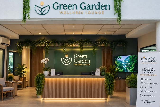 Entspannung direkt am Gate: Die neue „Green Garden Wellness Lounge“ am Flughafen Puerto Plata.