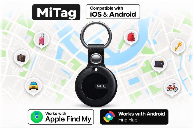 Verkaufe einen „MiTag“ GPS-Schlüsselanhänger